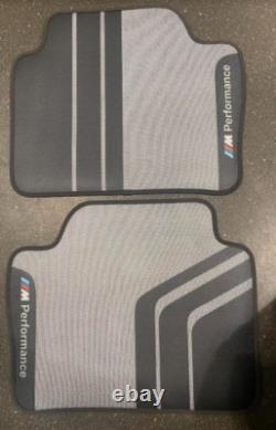 Tapis de sol en caoutchouc BMW M Performance arrière ensemble F30 F31 F80 F36 d'origine 2409932