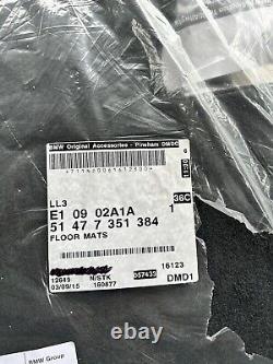 Tapis de sol en velours intérieur BMW d'origine pour Série 5 F10 F11 51477351384