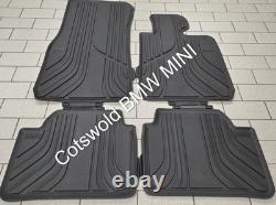 Tapis de voiture en caoutchouc d’origine BMW F20 Série 1 conduite à droite avant et arrière 51472339848 210210