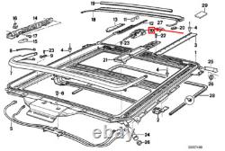 Toit coulissant levant gauche guide BMW 8 E31 54121940975 1940975 NEUF D'ORIGINE