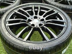 Véritable Bmw 3 Series 403m Sport F30/31 Black 19inch Alliage Roues+new Pneumatiques X4