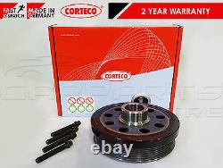 Véritable amortisseur de vibration de poulie de vilebrequin Corteco pour les séries BMW 1 3 5 X1 X3