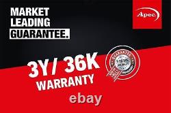 Véritables disques de frein avant APEC et jeu de plaquettes ventilées pour la série 7 de BMW.