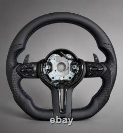 Volant BMW personnalisé en cuir à fond plat F20 F21 F22 F30 F32 F36 M2 M3 M4