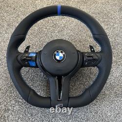 Volant en cuir style BMW M pour séries 1, 2, 3, 4, 5, 6, 7, X1-X6, M2, M3, M4