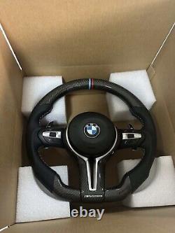 Volant en fibre de carbone pour BMW + Airbag